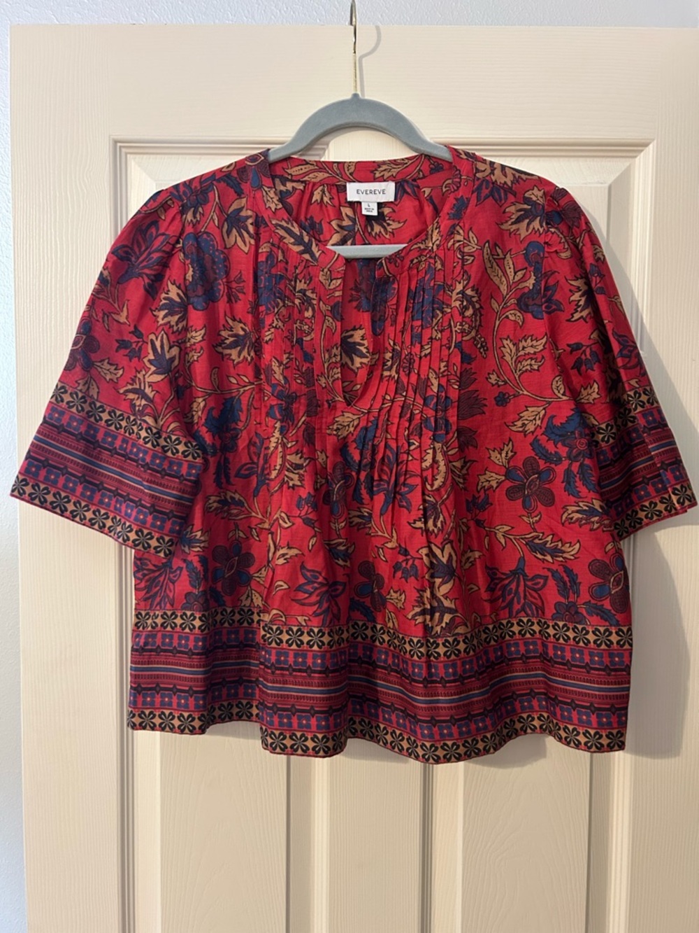 Evereve Maxine Split Neck Blouse - Picture 4 of 8